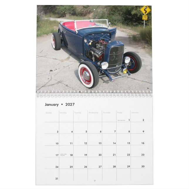 Hot Rod Calendar (Jan 2027)