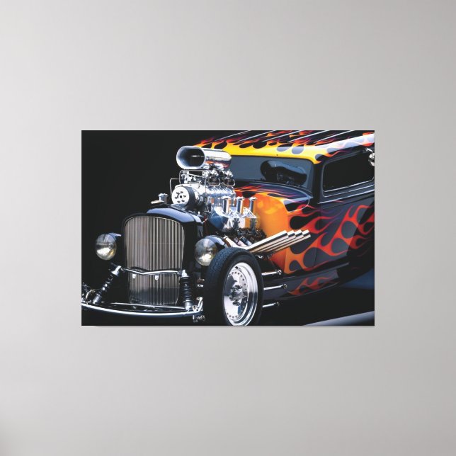 Hot rod canvas print (Front)