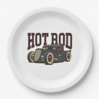 Hot Rod Classic Paper Plate