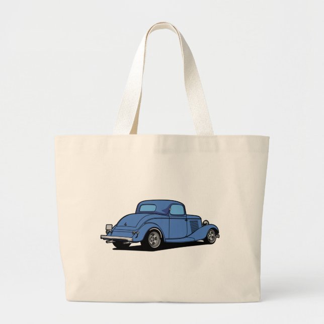 Hot Rod Coupe Large Tote Bag (Front)