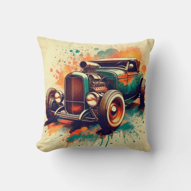 Hot Rod Cushion (Front)