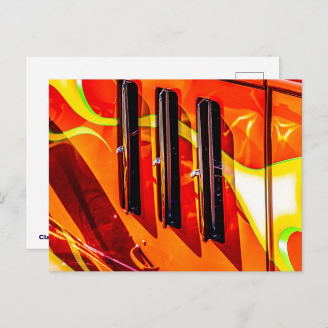 Hot Rod Flames Postcard (Front/Back)