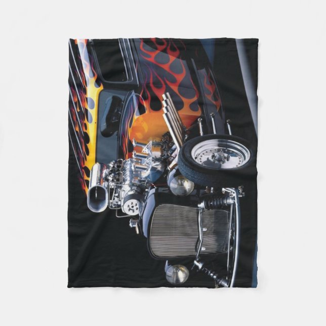 Hot rod fleece blanket (Front)