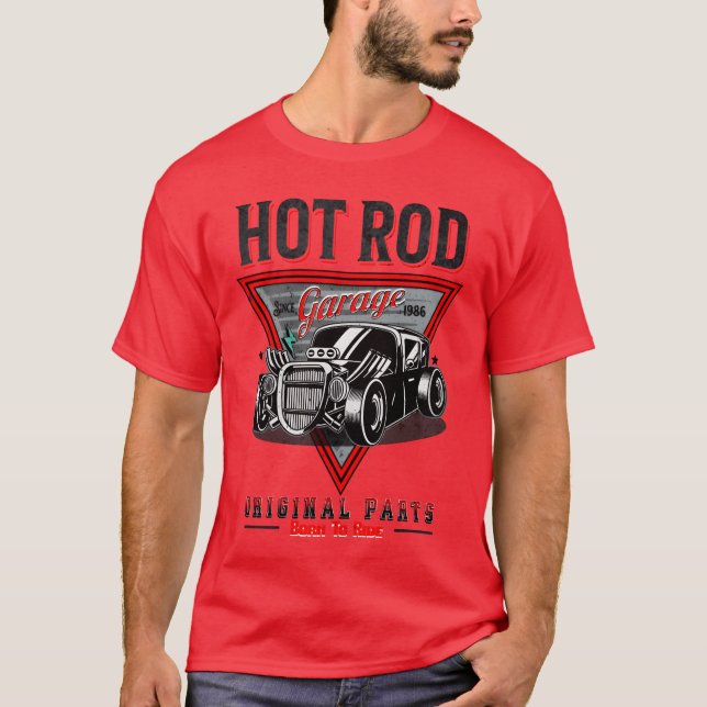 Hot Rod Garage Classic Car boy T-Shirt (Front)
