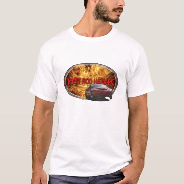 Hot Rod Hawk Rated H T-Shirt (Front)
