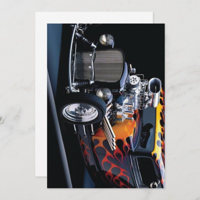 Hot rod invitation (Front/Back)