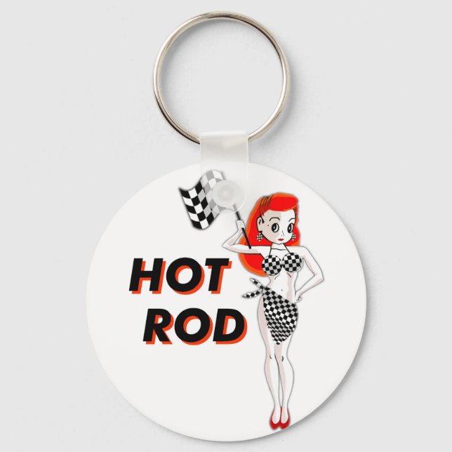 Hot Rod Key Ring (Front)