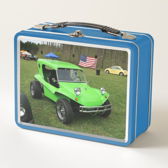 Hot Rod Kit Car Metal Lunch Box (Front)