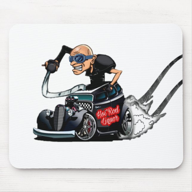 Hot Rod Liquor Logo Mouse Mat (Front)