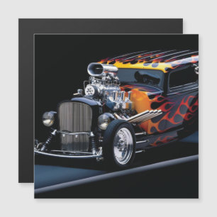 Hot rod magnetic invitation