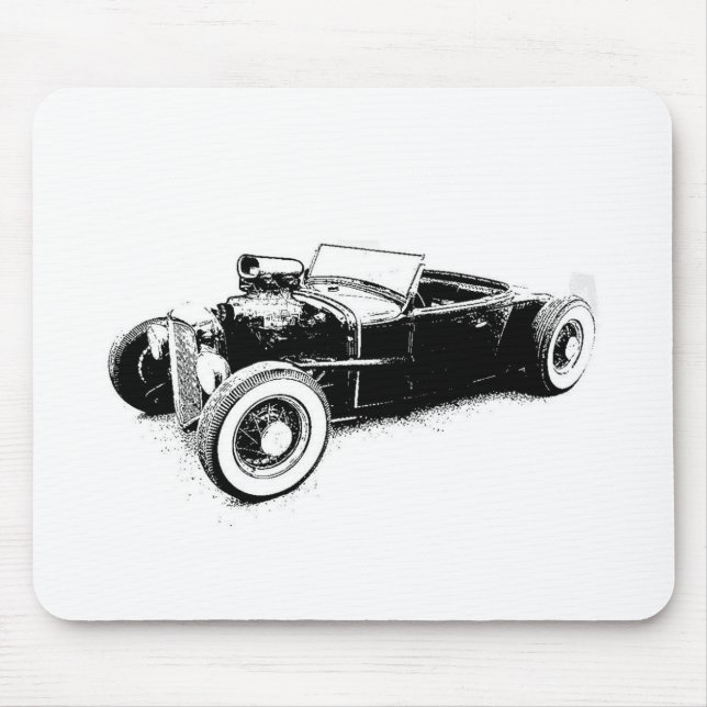 hot rod mouse mat (Front)