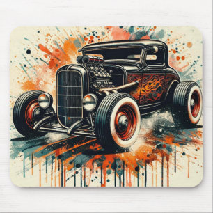 Hot Rod Mouse Mat