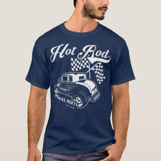 Hot Rod Original Parts Classic Old American Engine T-Shirt