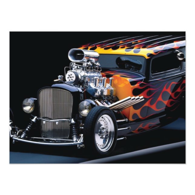 Hot rod photo print (Front)