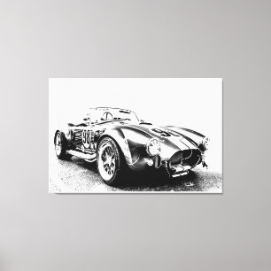 Hot Rod Stretched Canvas Print