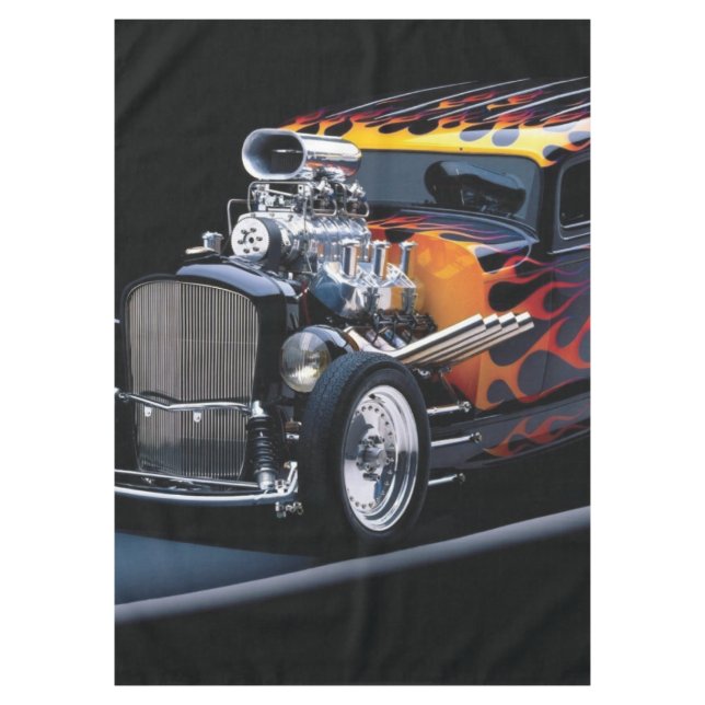 Hot rod tablecloth (Front)
