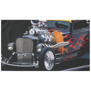 Hot rod tablecloth