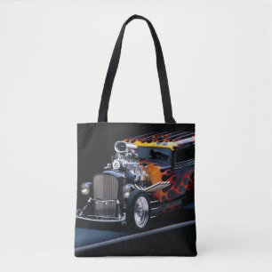 Hot rod tote bag