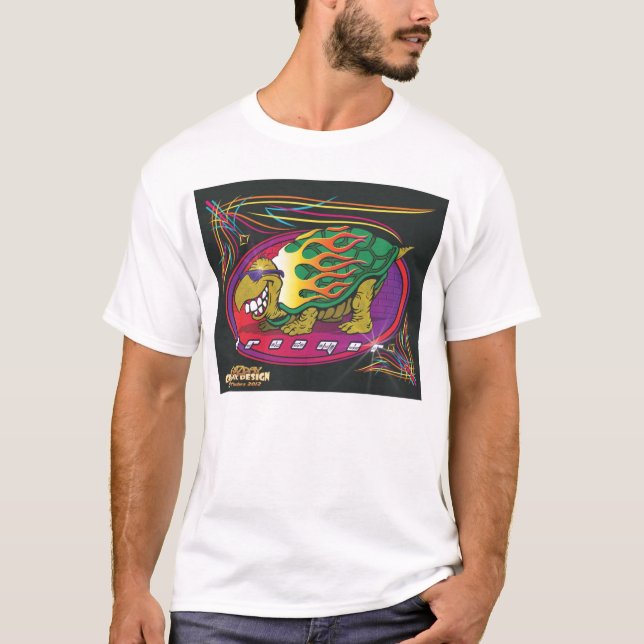 Hot Rod Turtle T-Shirt (Front)