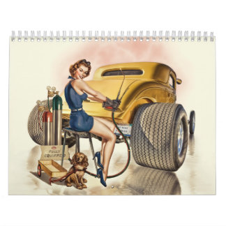 Hot Rod Wall Calendar & Retro Pinups