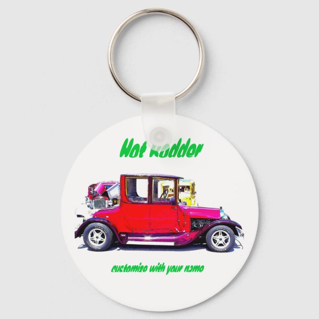 Hot Rodder Keychain (Front)