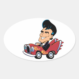 Hot Rodder Oval Sticker