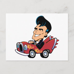 Hot Rodder Postcard