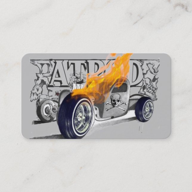 Hot Rods and Automobiles Business Card Ideas (Front)