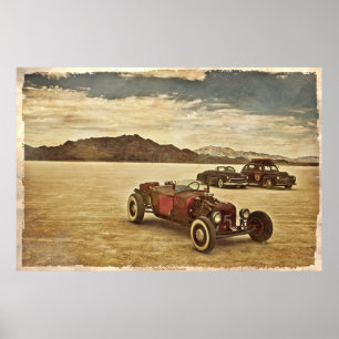 Hot Rods at Bonneville Poster