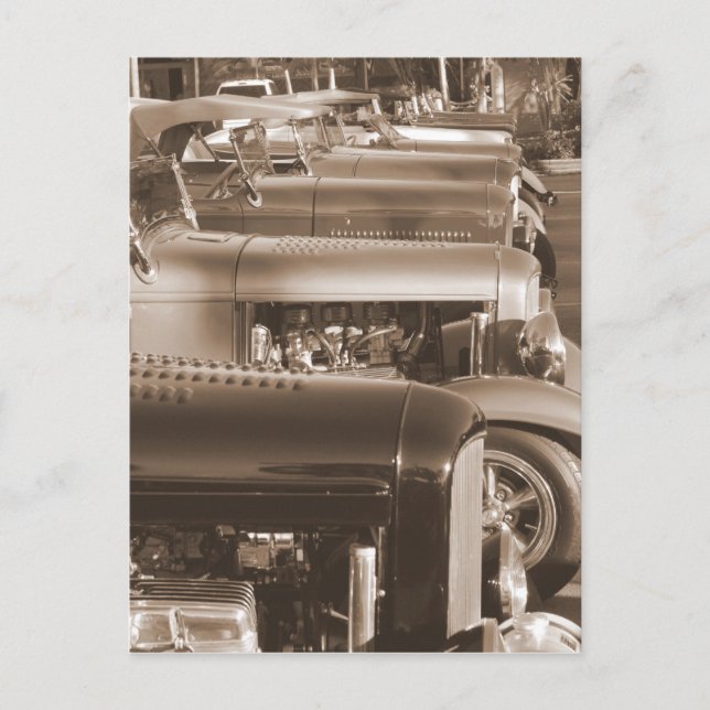 Hot Rods Postcard (Front)