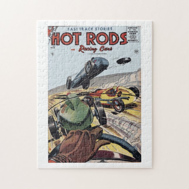 Hot Rods & Racing Cars Comic, 1956 Jigsaw Puzzle (Vertical)