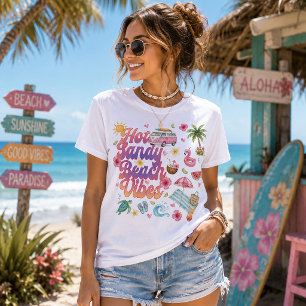 Hot Sandy Beach Vibes Summer Tri-Blend Shirt
