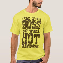 Hot Sauce Boss - Brown Distressed T