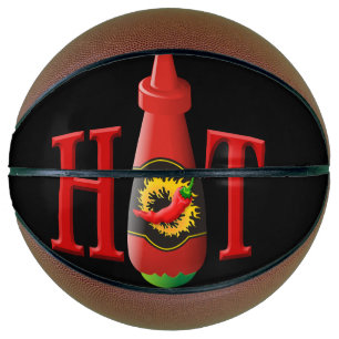 Hot sauce bottle basketball