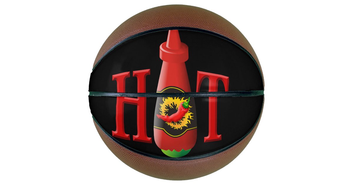 Hot sauce bottle basketball Zazzle
