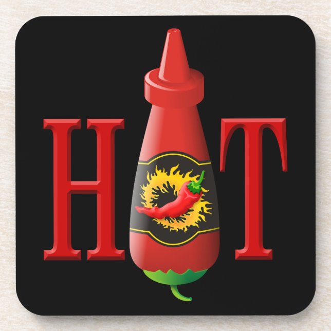 Hot Sauce Bottle Coaster (Front)