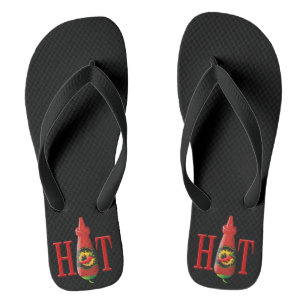 Hot sauce bottle flip flops