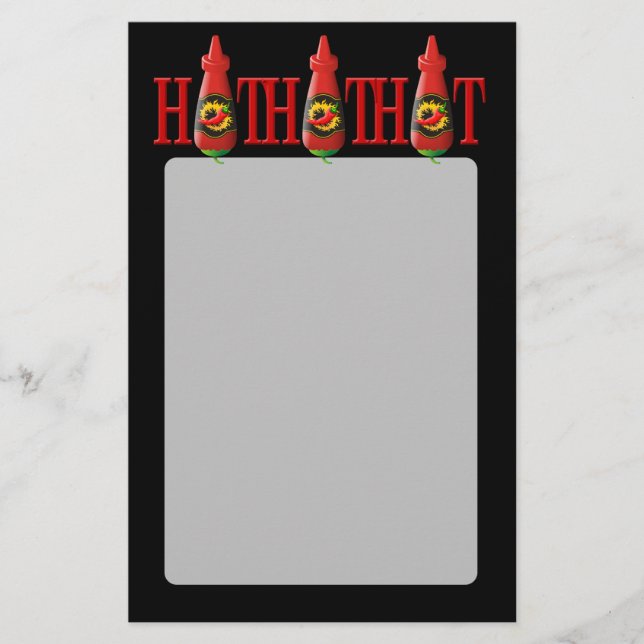 Hot Sauce Bottle Flyer (Front)