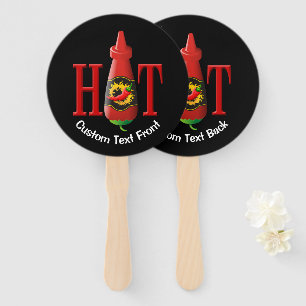 Hot Sauce Bottle Hand Fan
