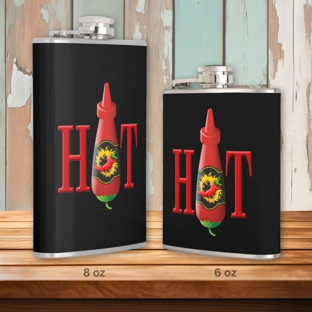Hot sauce bottle hip flask (Creator Uploaded)