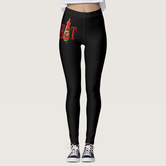 Hot sauce bottle leggings (Front)