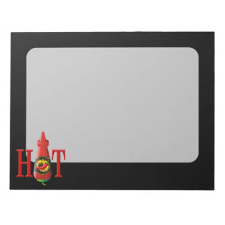 Hot sauce bottle notepad