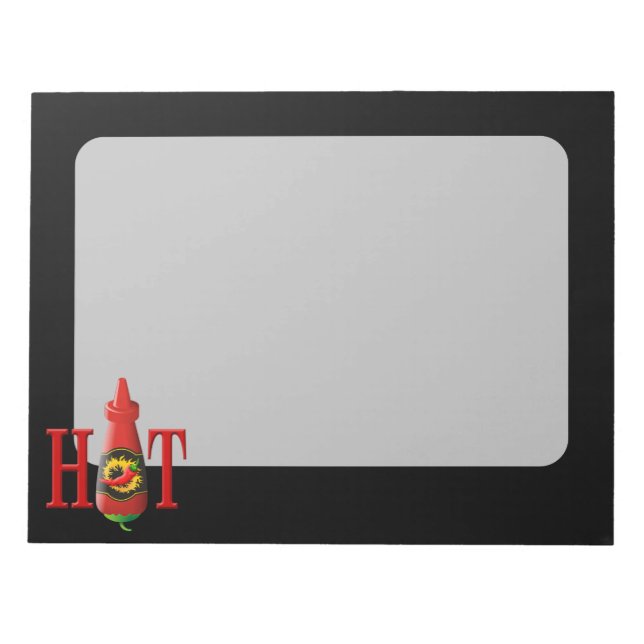 Hot sauce bottle notepad (Front)