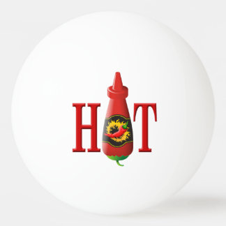 Hot Sauce Bottle Ping-Pong Ball