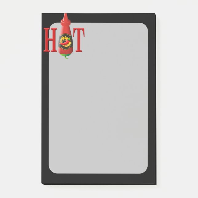 Hot Sauce Bottle Post-it Notes (Front)