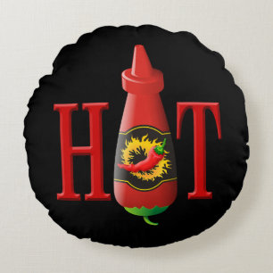 Hot sauce bottle round cushion