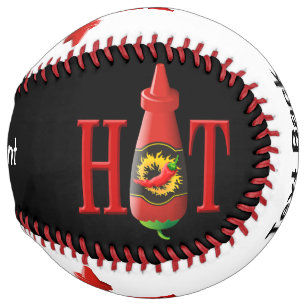 Hot sauce bottle softball