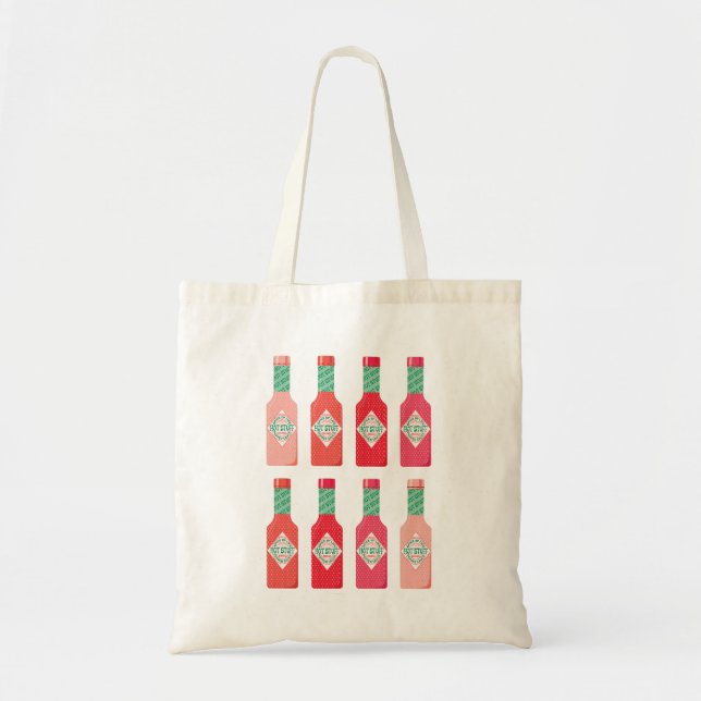 Hot Sauce Bottles Hot Stuff Spicy Gift  Tote Bag (Front)