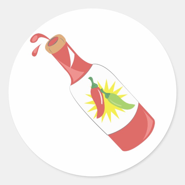 Hot Sauce Classic Round Sticker (Front)
