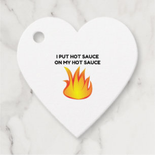 Hot Sauce Favour Tags